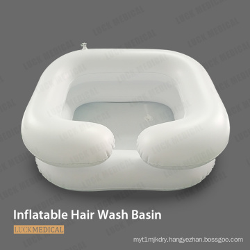 Inflatable Portable Hair Wash Basin Plastic for Patient